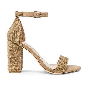 REVOLVE x RAYE Bliss Woven Ankle Strap Heels size 8
